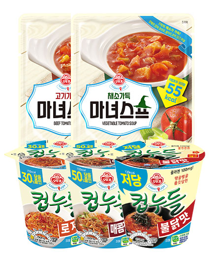 오뚜기 마녀스프와 컵누들 세트